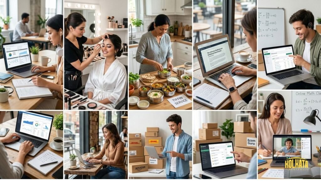 Low Investment Business Ideas in Kolkata Low investment business ideas in Kolkata including freelance digital marketing, beauty services, tiffin service, blogging, dropshipping and online tutoring