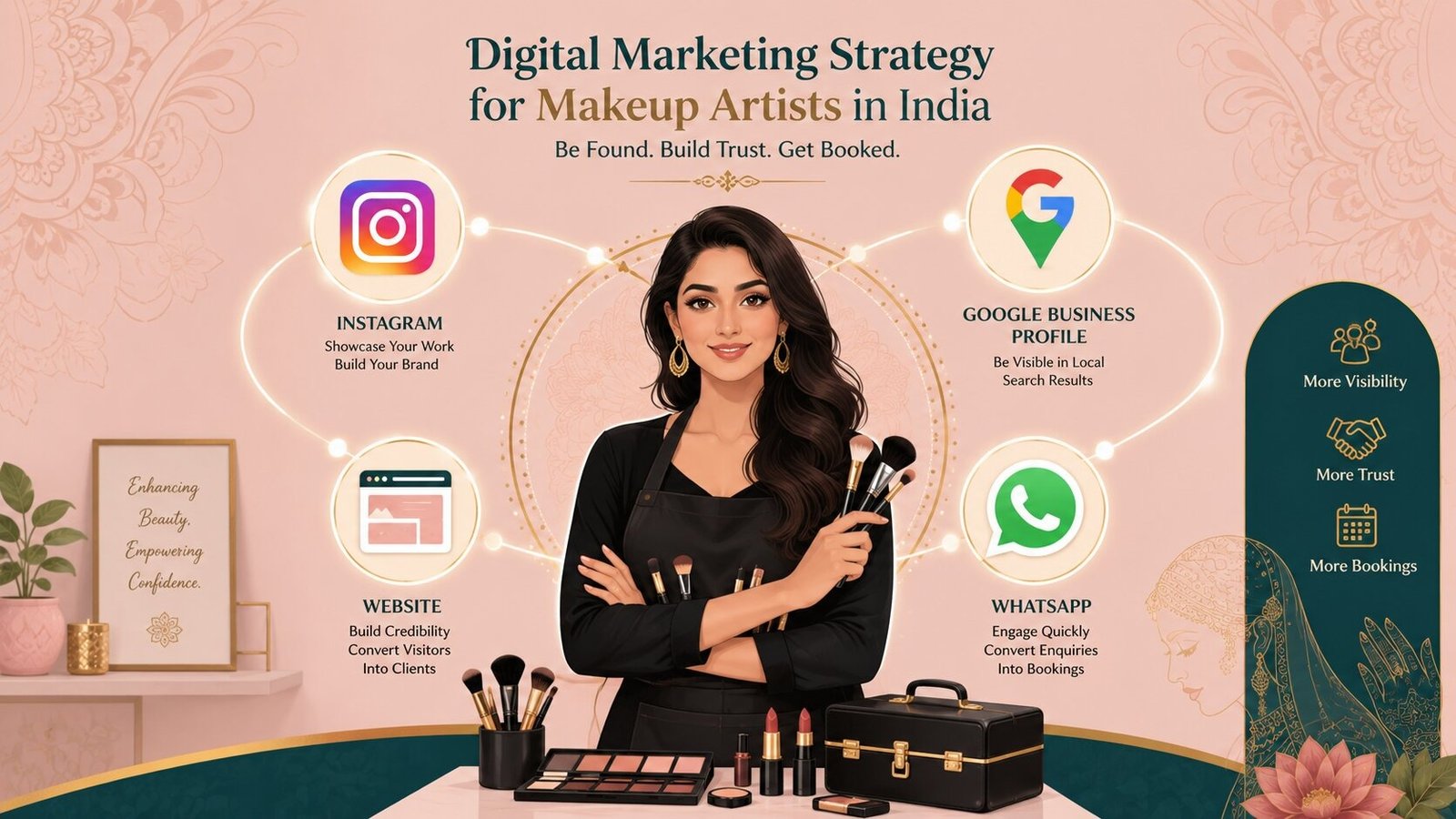 Complete Digital Marketing Strategy for Makeup Artists in India (Step-by-Step)